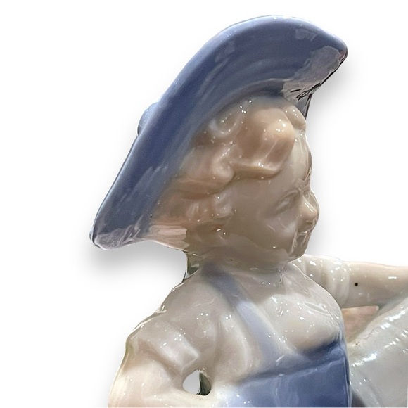 Vintage LEGO Japan Porcelain Boy with Watering Can Flower Figurine 4.75" Tall - Picture 2 of 12